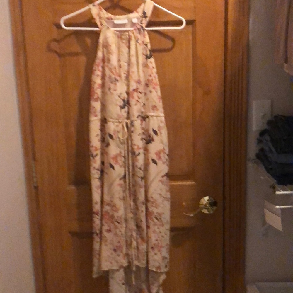Pink floral dress
